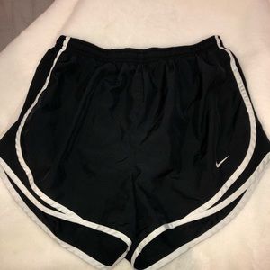 Nike Black with White Dri-Fit Running Shorts